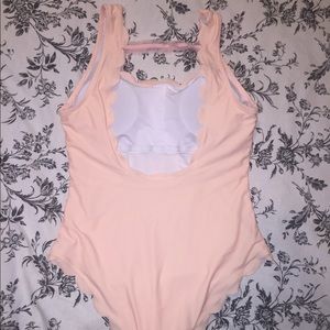 Never Worn Scalloped One Piece Swimsuit